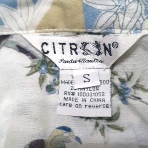 Citron Santa Monica Oriental Inspired Button Down Shirt - Picture 3 of 7